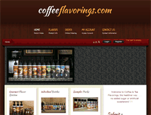 Tablet Screenshot of coffeeflavorings.com